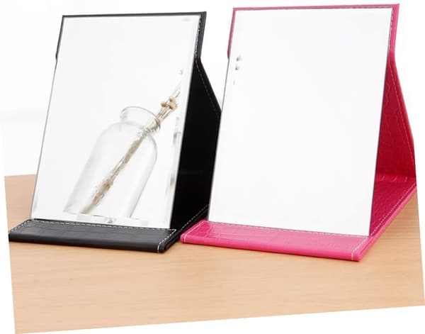 Sammenfoldeligt makeup-spejl Kompakt bærbart spejl til rejsebadeværelsesbrug Minimalistisk modedesign