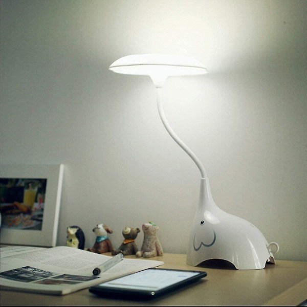 Nattlys for barn med fleksible vinkler skrivebordslampe - berøringsfølsom 3 lysstyrkenivåer
