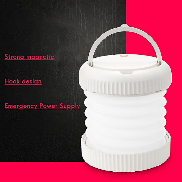 Solcelled LED Campinglys USB Oppladbar Pære For Utendørs Telteltlampe