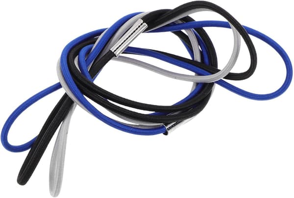 3 stk. elastisk søppelbånd, søppelbånd, elastisk snor, tykk gummi, dekorativt element, sikkert