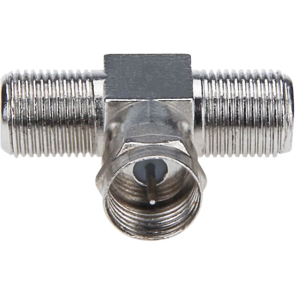 Koaksialkabel Splitter, Tv Splitter 2 Ind 1 Ud 2-pak F-Type Rg6 Han Til 2 F Hun 3-vejs Kabel Splitter Coax T-Connector Adapter Til Video Vcr Antenne