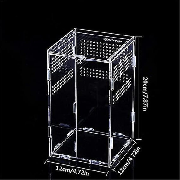 Clear Reptil Breeding Box Insect Feed Snake Spider Akryl