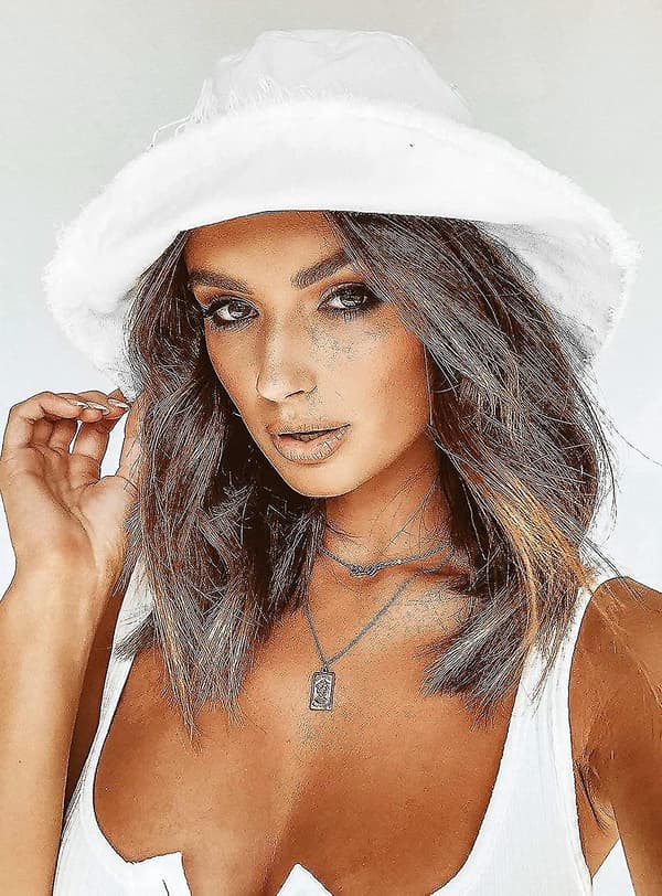 Bucket-hatt Distressed Solbeskyttelse Vasket Bomulls Strandhatt
