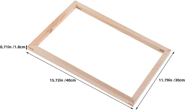 2 stk. treramme-sett for oljemaleriutstilling, solid treramme-montering
