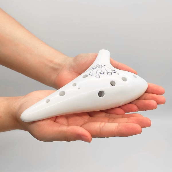 Ocarina 12 Hål Alto C Keramisk Ocarina Ocarinas Perfekt Instrument För Nybörjare, Proffs