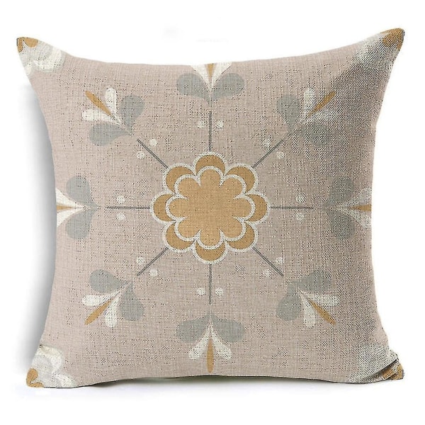 Blommig Bomullslinne Kuddfodral Bohemia Soffa Kuddfodral Heminredning