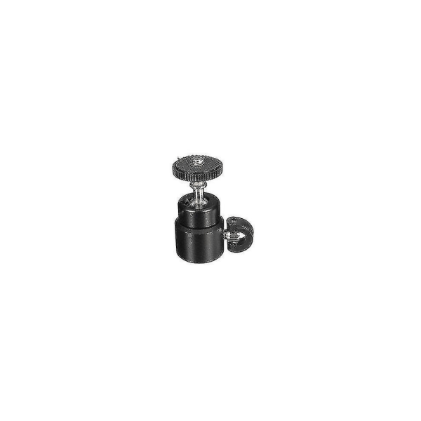 Metall Mini Ball Head Flash Brakett Holder Skrue For Kamera Stativ Hot Shoe (1 stk, svart)