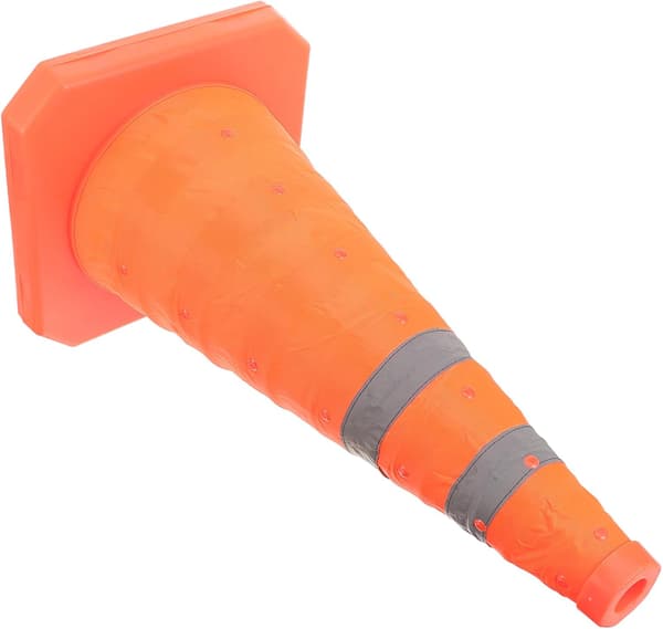 Justerbar infällbar orange trafikkon 45 cm utan ljus Multifunktionell säkerhetskon
