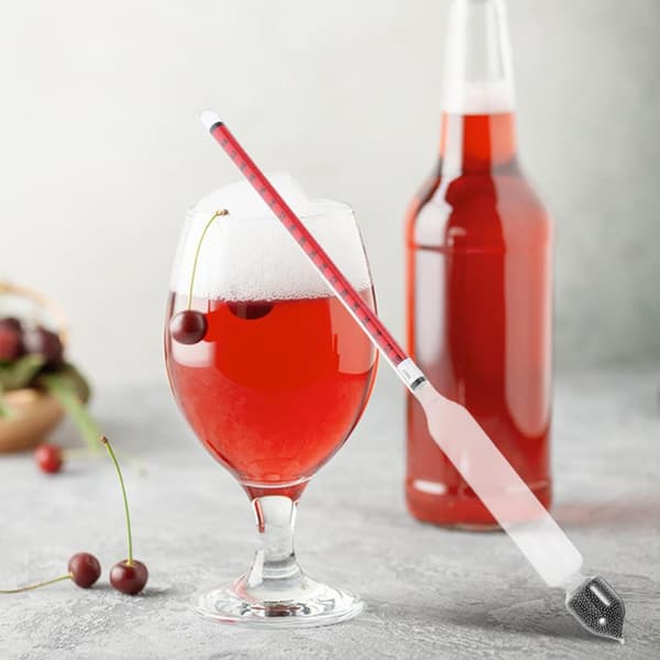 2 st dubbelskala alkoholtestare hydrometer sprit alkoholkoncentration