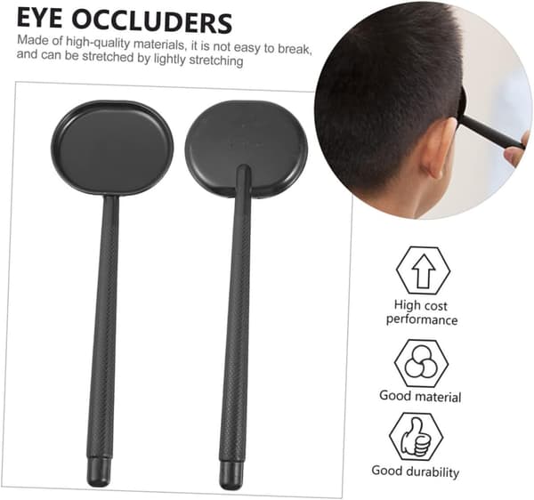 4 stk. håndholdt øjenokklusionsske til tilbehør til synstavle