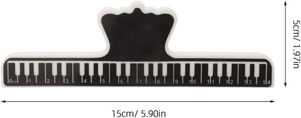5 stk. Notestativklemme Musikk Sideholder Solid ABS Klassisk Design Elegant Utseende Allsidig Bruk