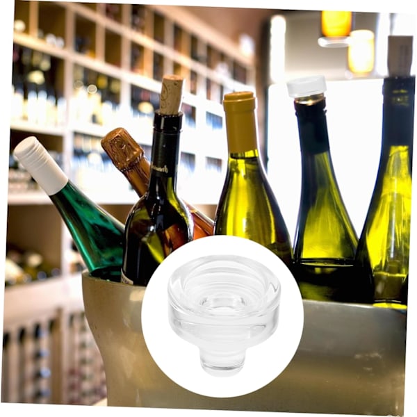 10 stk. T-formede genanvendelige vinpropper af glas til vinflasker
