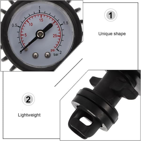 30Psi Kajak Barometer Trykmåler Oppustelig Jolle Bådtilbehør