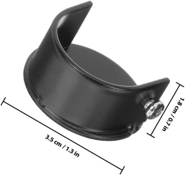 4 stk Gardinstangholdere Gardinstangsfester 28 mm diameter U-formet rustfritt stål