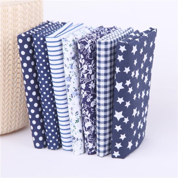 28 stk. Patchwork Bomuldsstofpakke til håndlavet DIY-tilbehør, kaffe- og sorte farver