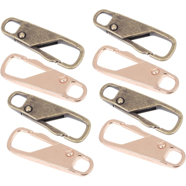 Zier Dragkedjekläppar 8-pack Avtagbara Dragkedjehandtag Universell Passform för Dragkedjor Lätt att Använda