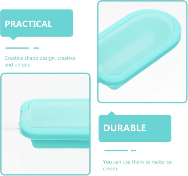 8 stk silikonform for iskrem, kreativ hjerteformet iskremform, multifunksjonell