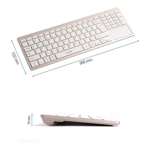 96 Taster Tablet PC Tastatur Trådløs Bluetooth Multifunktion