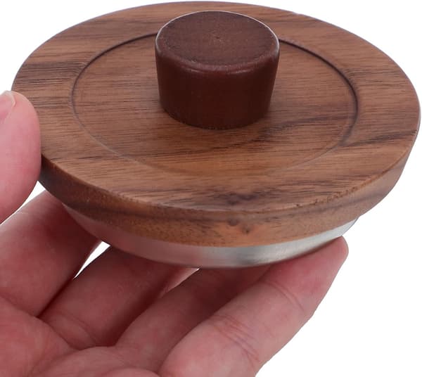 2 st trälock för muggar Sofistikerad design Kopplock för te- och vattenglas Träkopplock