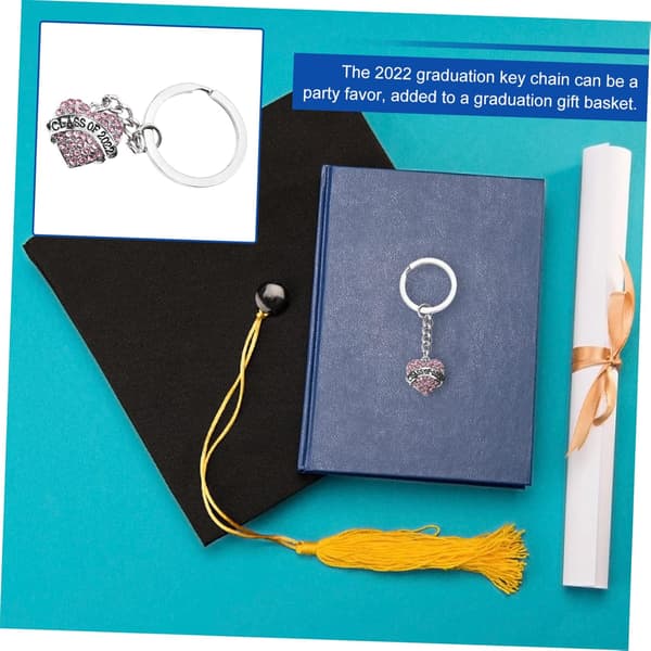 Graduation Heart Charm Nøglering Klasse af Legering Nøglering Sød Mindegave til Dimittender Tak til Studerende
