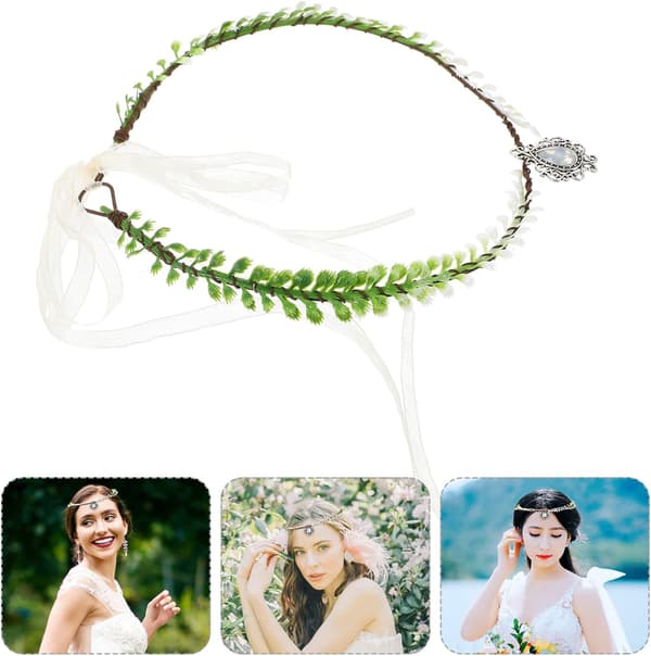 Fehodeplagg for kvinner Rhinestone Bladkrone Fasjonabel Unik Design Enkel
