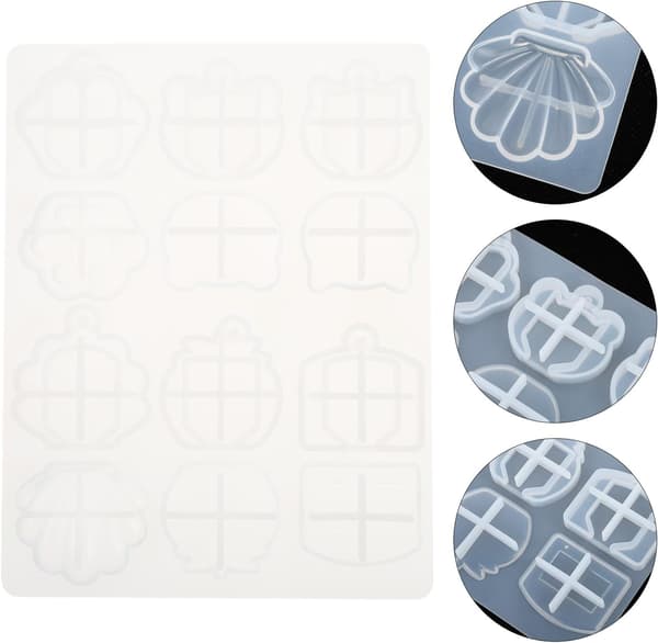 Nøkkeldeksel Silikonform for Krystall Epoxyharpiksstøping Liten størrelse egnet