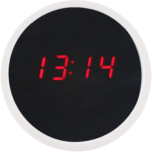 Elektronisk Klocka LED Digital Elektrisk Väckarklocka 24 Timmar Spegelklocka Skrivbordsdekoration