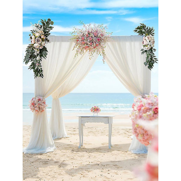 2 stk. Bryllupsbue Blomster Kunstige Swag Party Ornament