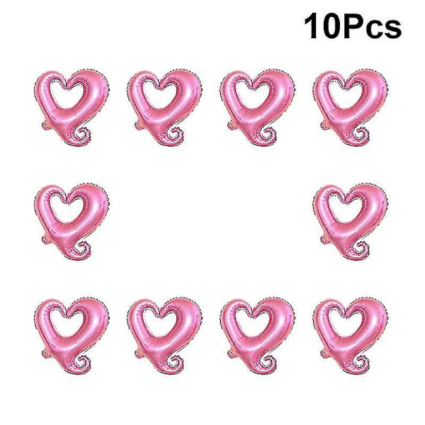 10 stk. 18 tommer Valentinsdag Banner Ballon Kit Papir Tassel Banners Dekoration