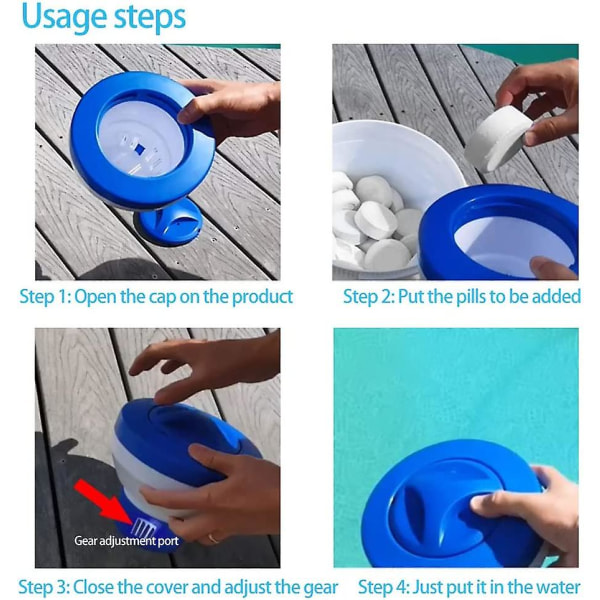 Flydende Pool Dispenser, Automatisk Klor Dosering, Klor Dispenser