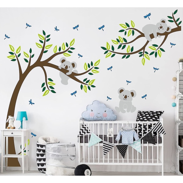 Söta koalor Play Tree Wall Sticker Vinyl Decal Nursery Room