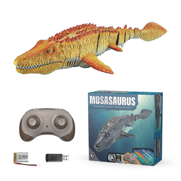 2,4 G Fjernbetjening Dinosaur Legetøj Simulering Mosasaurus Undervandsbåd Gaver