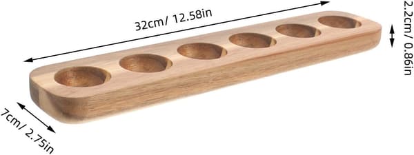 Tre-eggbakke 6 roms design Enkel elegant trehøne-eggoppbevaringsbakke