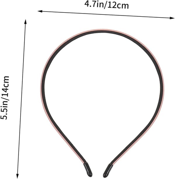 5 stk. lærdekkede hårbånd Tynne hårbånd for kvinner til ansiktsvask Daglig bruk Hårtilbehør Solid materiale