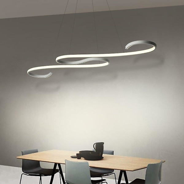 110cm LED-pendellampe i bølgeform, hengende, dimmbar