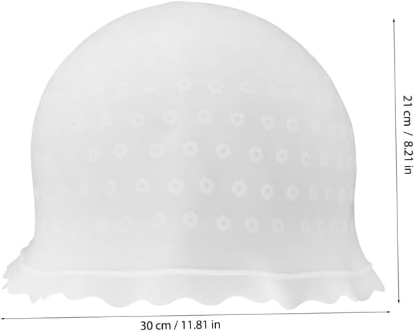 Silikon hårfargehette for striper Gjenbrukbar hårfargehette Elastisk bånd for salong Hjemmefrisering