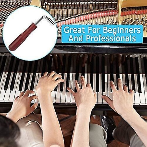3 st Tuningnycklar L-formad Tuninghammare för Pianostämning Verktyg Professionella Tuningnycklar