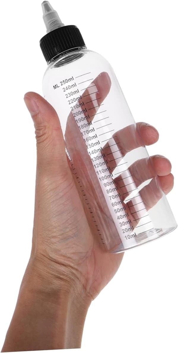 4 stk. klemflasker til håroliedispenser applikationsflasker