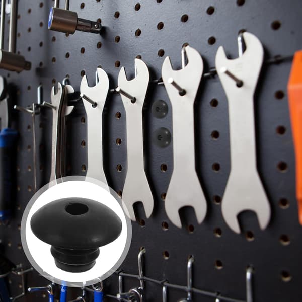 120 st svarta gummikrokar för 1/4 tums pegboardkrokar
