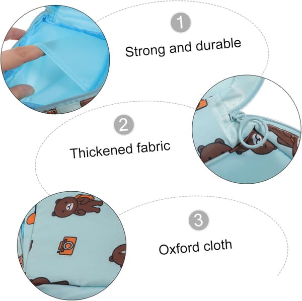 2 stk. Opbevaringspose til menstruationsbind Letvægts ammepude-taske til rejser udendørs Multifunktionel pose