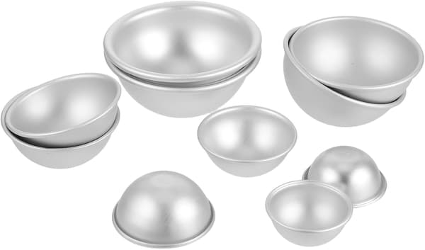 10 stk. kakeformsett i aluminiumslegering med non-stick overflate