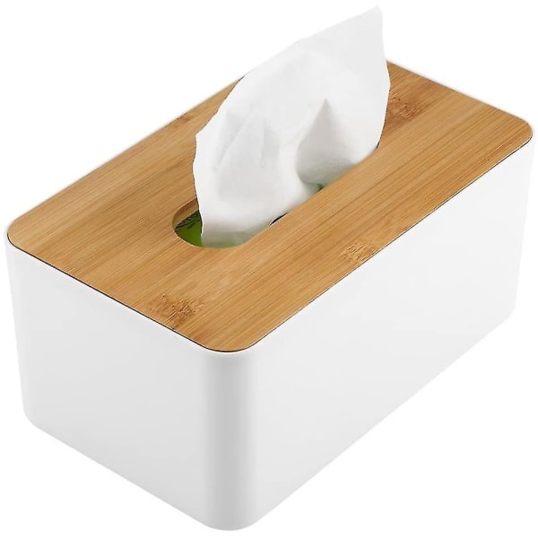 Bambusvävnadslåda Modern Design Pappershållare Badrum Bord