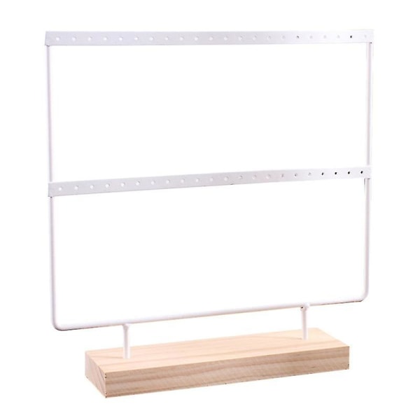 Smijern Ørepynt Stativ Holder Kreativ Eardrop Display Rack Smykke Organizer (hvit)