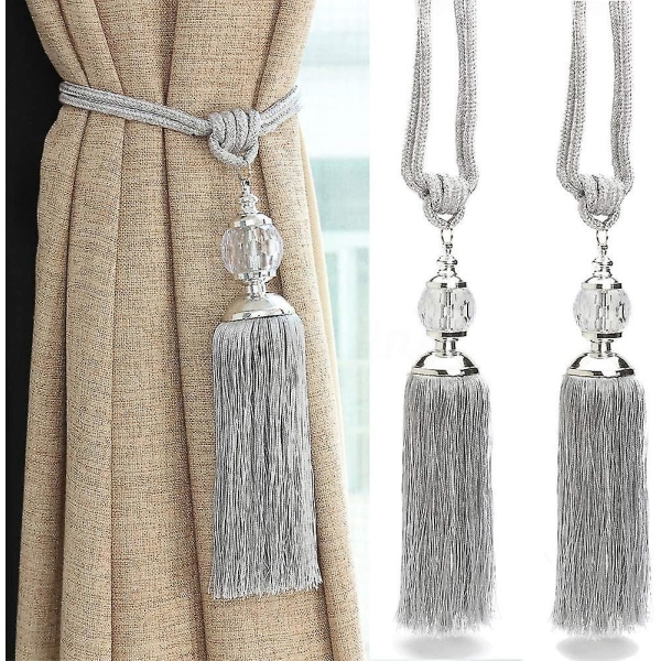 Curtain Tiebacks, Crystal Beads Tassels Gardin Tiebacks, et par