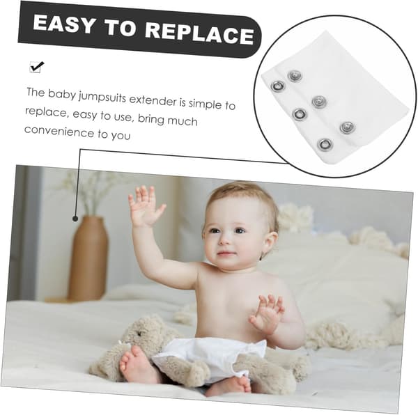 Baby Bodysuit Jumpsuits Extender Dubbellager Bomull Snap Extension