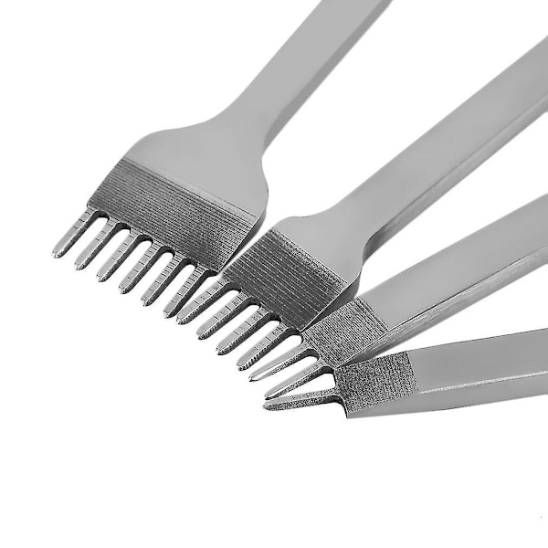 3 mm:n nahkatyökalut, rei'änlyöntityökalut ompelemiseen, 1+2+4+6 piikkiä