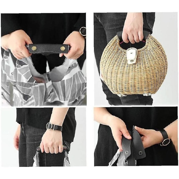 Lædertaskehåndtag 2stk Hand Wrap Covers Protector