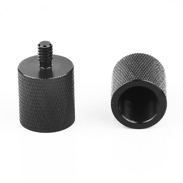 Mikrofonstativ Adapter 5/8\" Hun til 1/4\" Han til Mikrofon Ny Holder (sort 1 stk)
