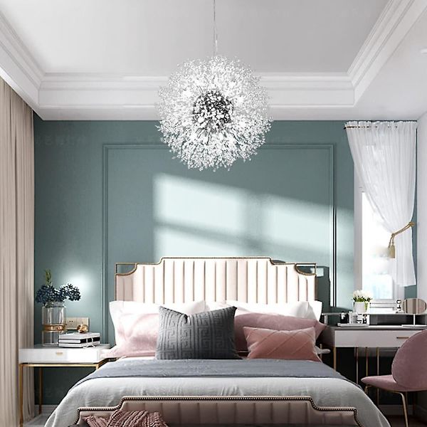 40cm LED Pendellampe Sputnik Globe Design Metal Moderne Blomster