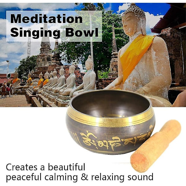 Tibetansk Meditation Hammeret Yoga Kobber Chakra Syngeskål Buddhistiske Gaver Hjem